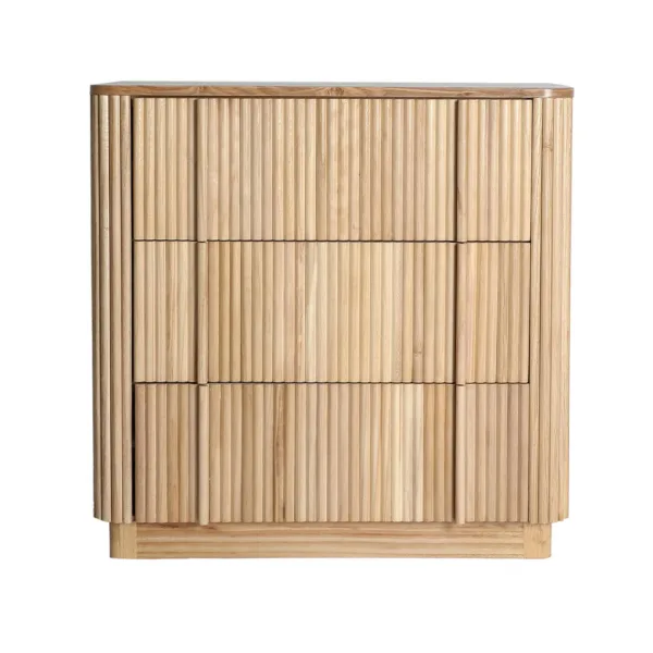 Cómoda Skagen de madera de paulownia