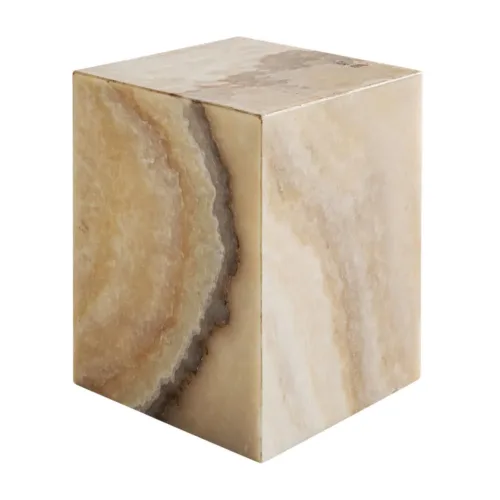 Mesa auxiliar en onix marfil Magland