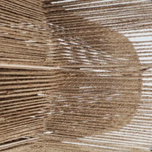 Aplique Korda de yute y hierro