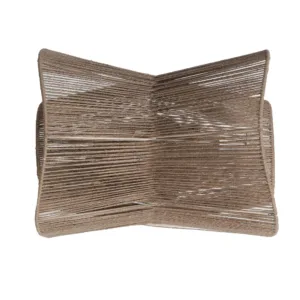 Aplique Korda de yute y hierro