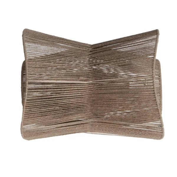 Aplique Korda de yute y hierro