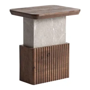 Mesa auxiliar de madera de mango Anzex