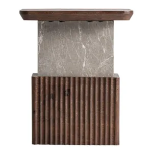 Mesa auxiliar de madera de mango Anzex