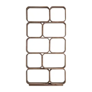 Estantería Grid de madera de mango