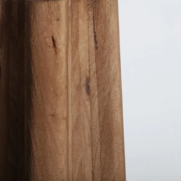 Lámpara de pie Keale de madera de mango y yute