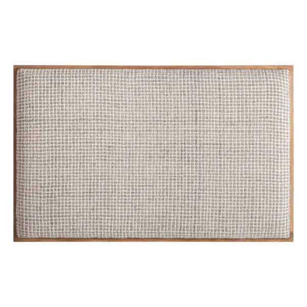 Cabecero de lana y madera de mango Beccles