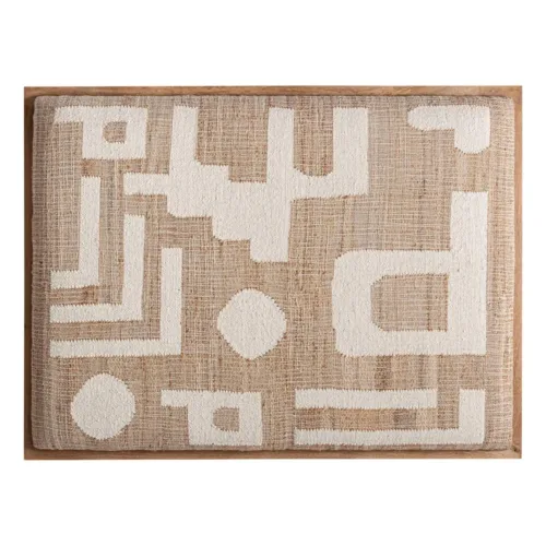 Cabecero de yute y madera de mango Refford