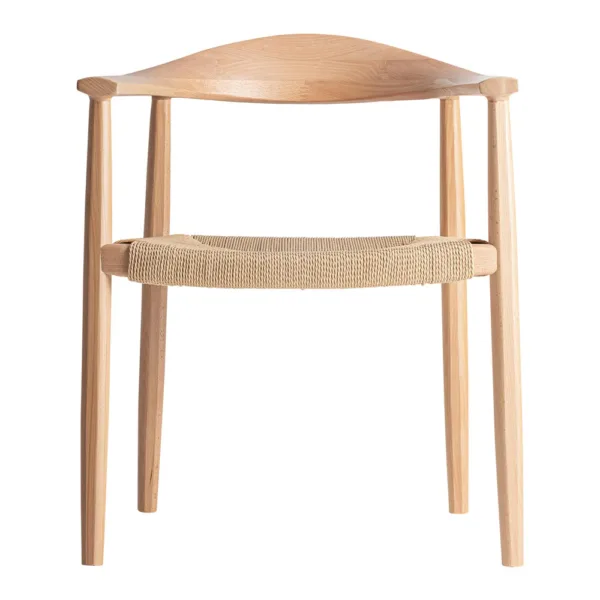 Silla Wieler de madera de haya y cuerda