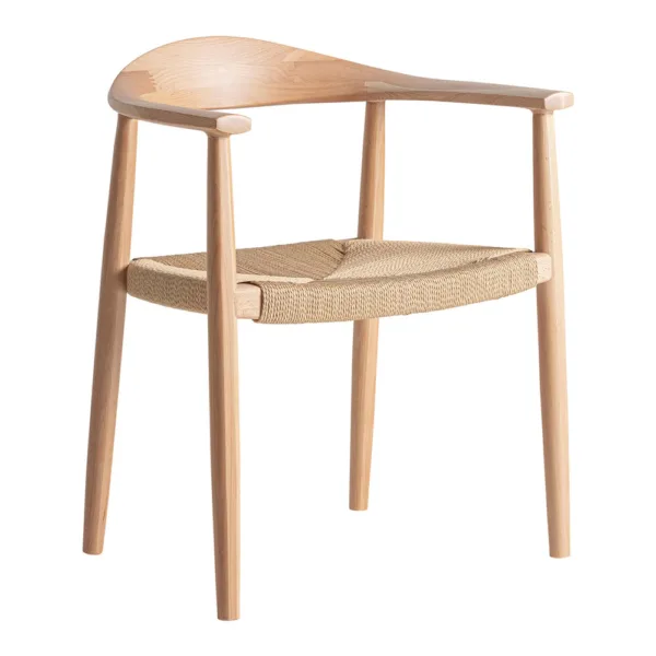 Silla Wieler de madera de haya y cuerda