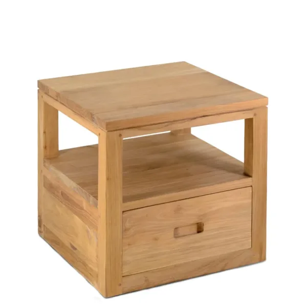 Mesita flotante teka teide cajón