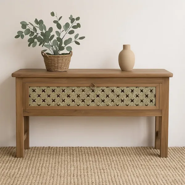 Consola fez teka reciclada