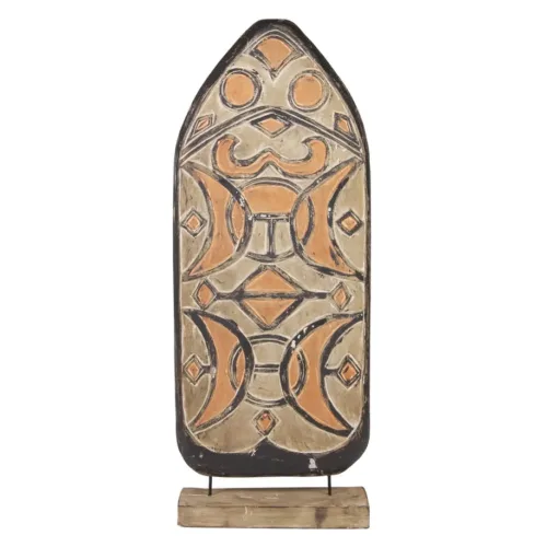 Figura escudo madera