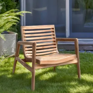 Sillón teka jardín