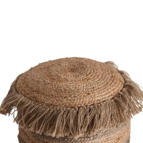 Puff Tassarolo de yute y algodón