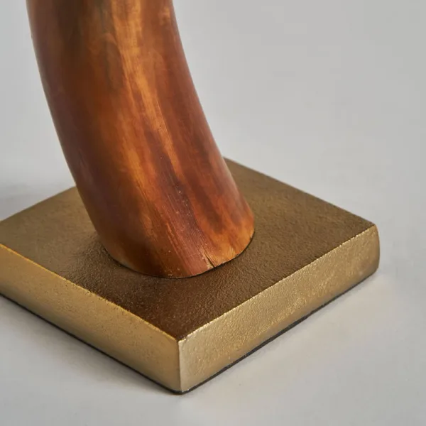 Figura decorativa Panya de hueso y hierro