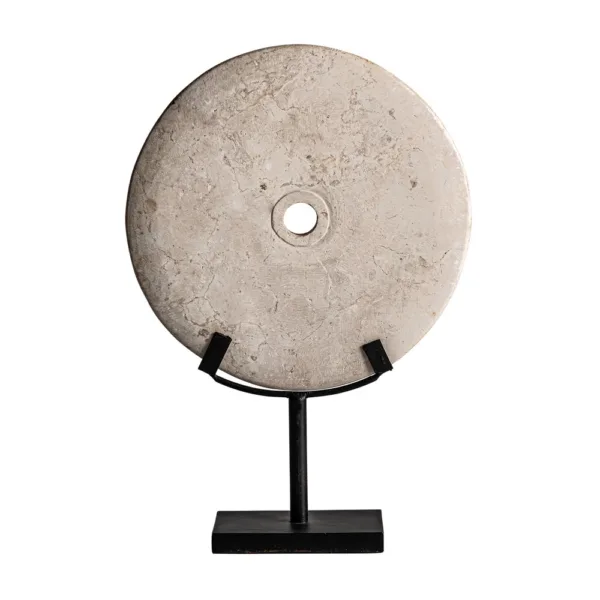 Figura decorativa mármol y hierro