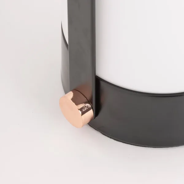 Lámpara de sobremesa Kaila de hierro y cristal