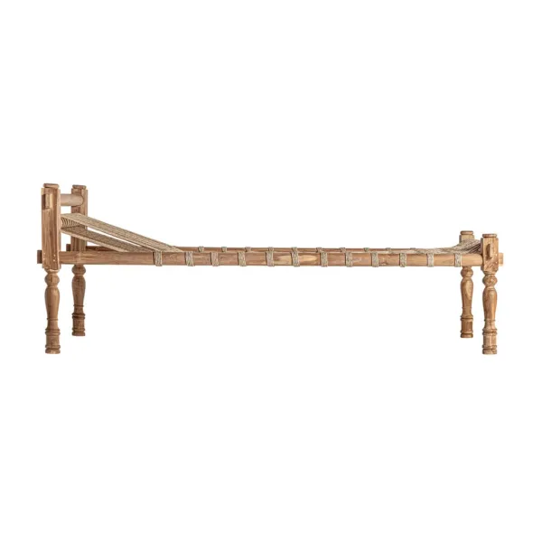 Tumbona Helley de madera de teca y cuerda