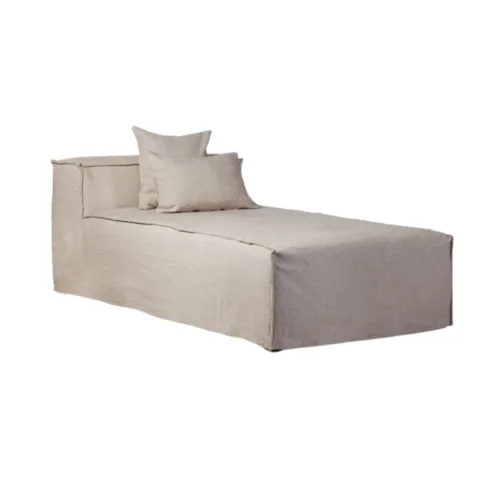 Chaise longue STROZZI con funda de lino