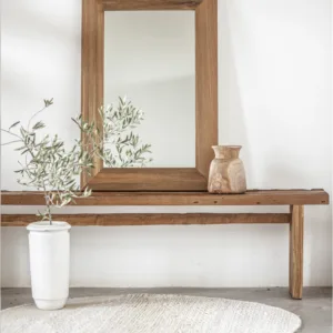 Banco RAIL de madera de teca reciclada