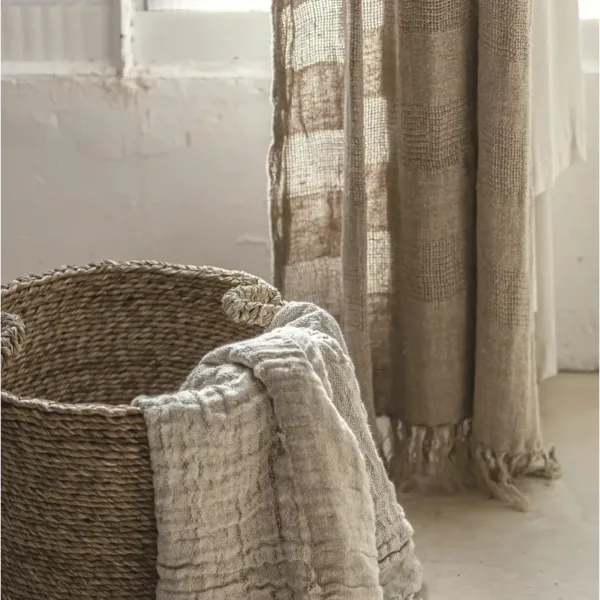 Cortina BADA de 100% lino natural