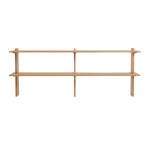 Estante de pared ELARA de madera de teca