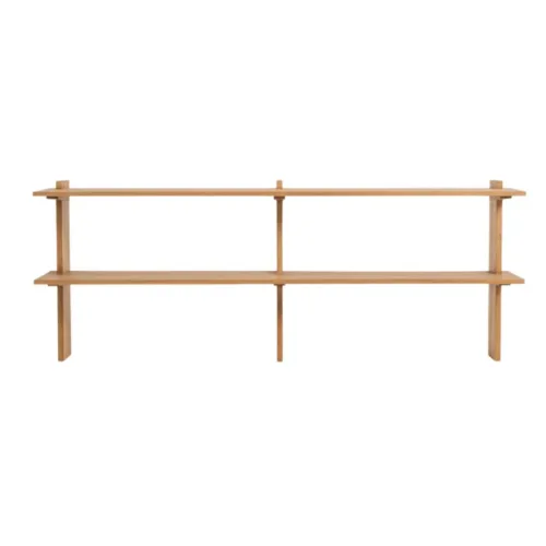 Estante de pared ELARA de madera de teca