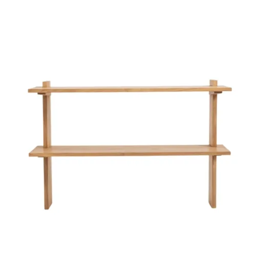 Estante de pared ELARA de madera de teca