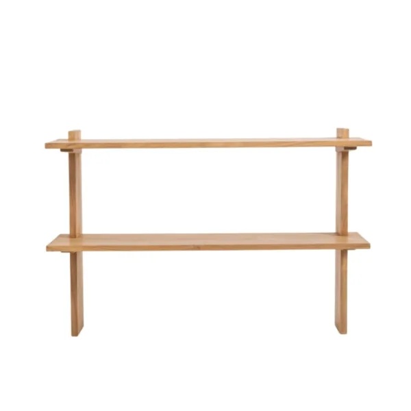Estante de pared ELARA de madera de teca