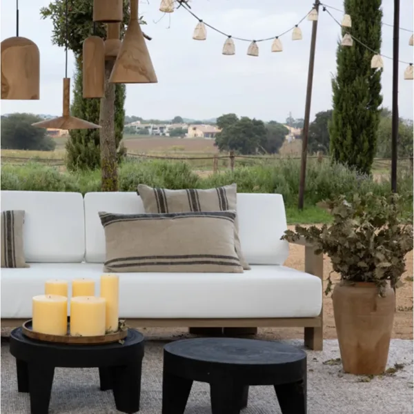 Funda de cojín KARNAL de 100% lino