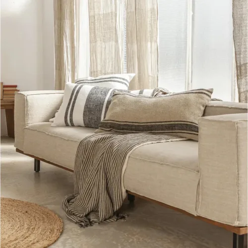 Cojín KARNAL de 100% lino