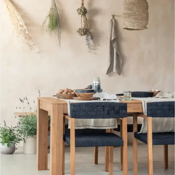 Mesa de comedor GENESIS de madera de teca