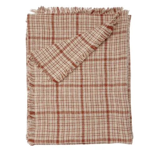 Plaid GADELA de lino 100% natural