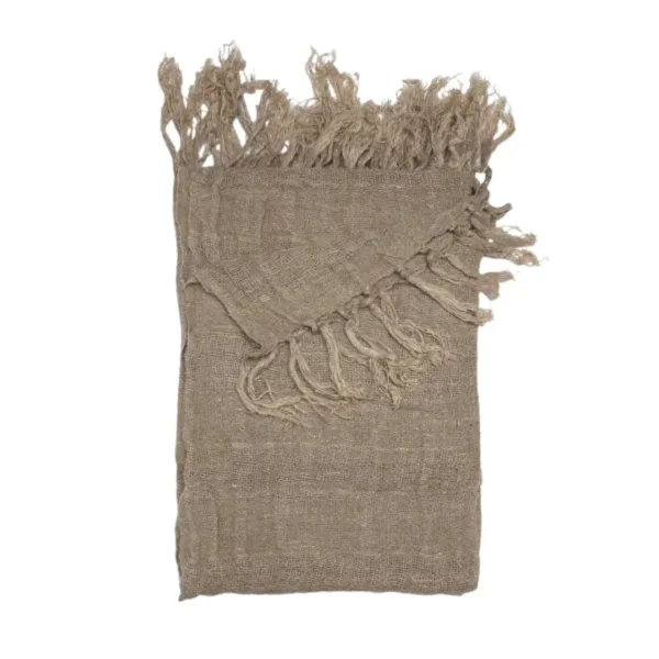 Plaid AKOT de 100% lino natural