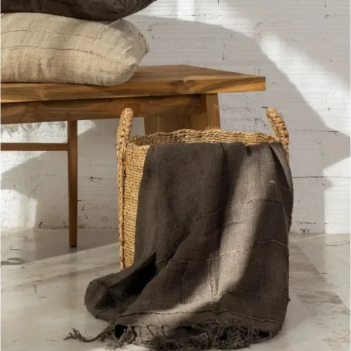 Plaid WARORA de 100% lino