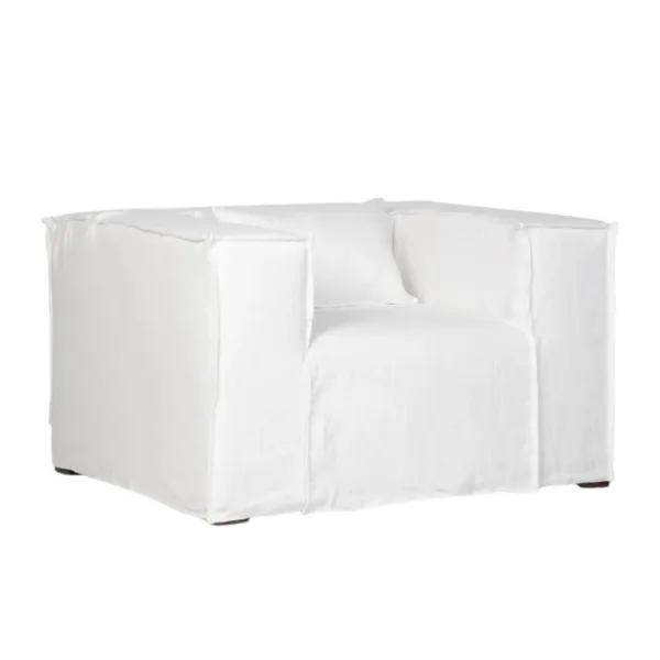 Sofá STROZZI 1 plaza con funda de lino