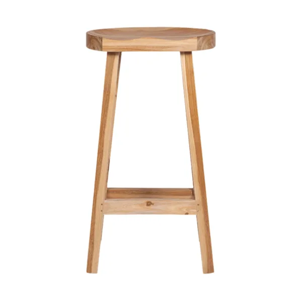 Taburete alto KING de madera de teca