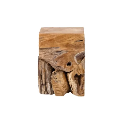 Taburete TOOR de raíz de teca
