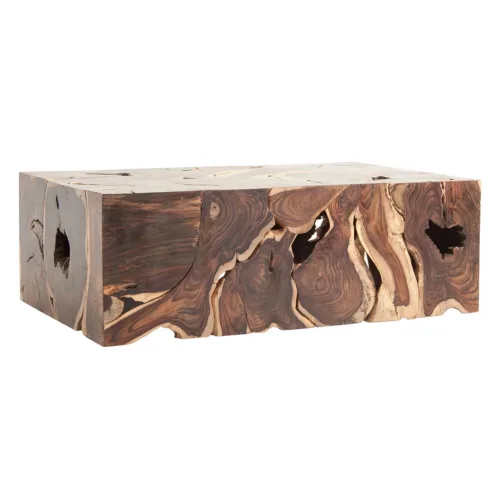 Mesa de centro de madera pasania Sabha