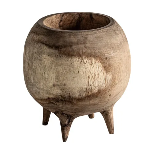 Centro de mesa de madera estilo étnico Rimini