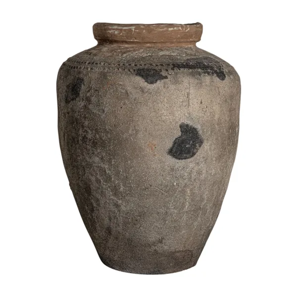 Tinaja de terracota envejecida estilo vintage Moyaux