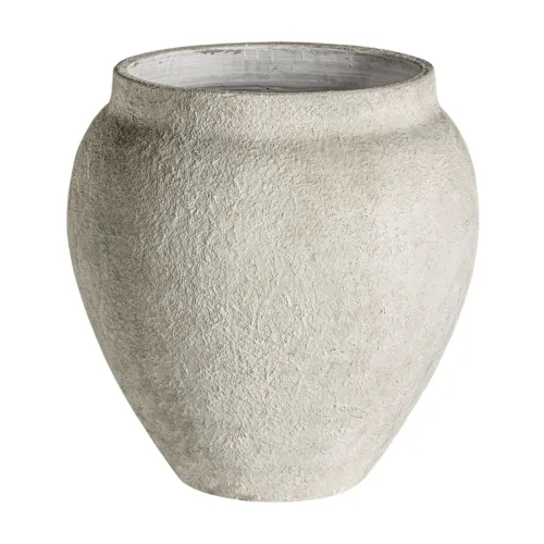 Tinaja de terracota blanco roto Egerak