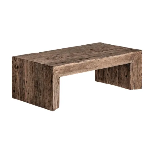 Mesa de centro de madera estilo étnico Samsun (122 cm)
