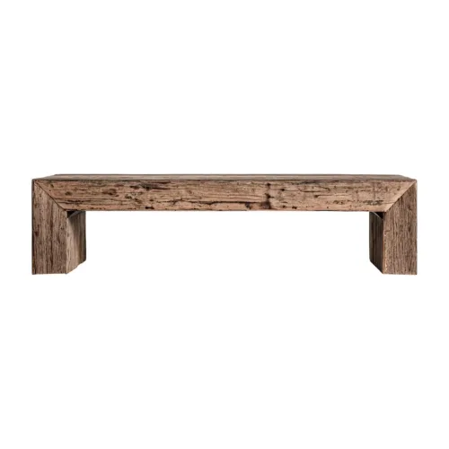 Mesa de centro de madera estilo étnico Samsun (160 cm)