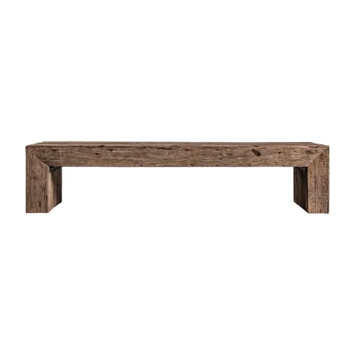 Mesa de centro de madera estilo étnico Samsun (180 cm)