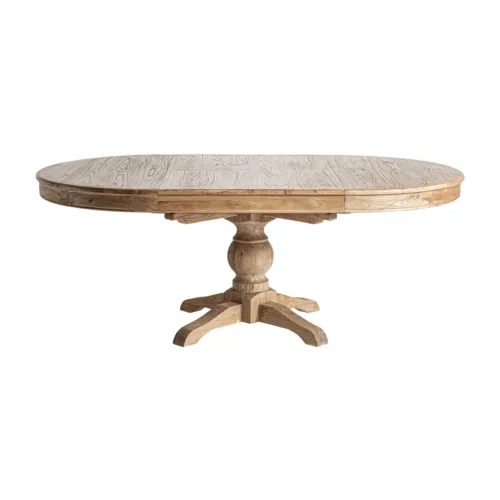 Mesa de comedor redonda extensible 125 a 200 cm Sonvigo