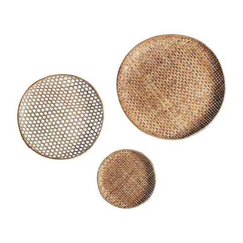 Paneles decorativos de bambú (Juego de 3)