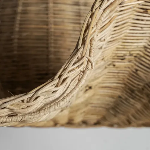 Lámpara de colgar estilo boho de ratán Duna