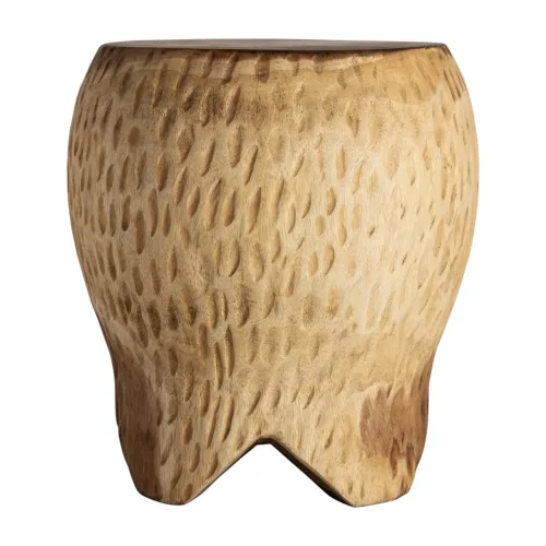 Mesa de centro estilo étnico de madera suar Gairo