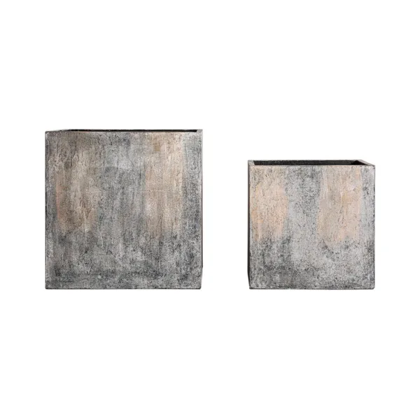 Maceteros de terracota en color neutro Arvit (Juego de 2)